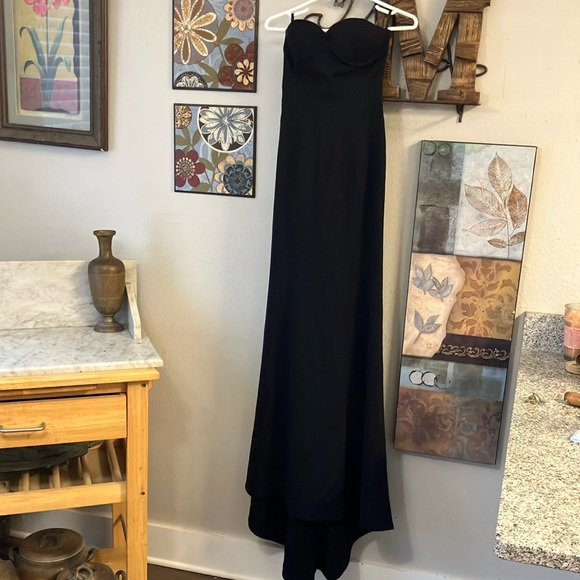 Rock & Republic Black Strapless Gown Gorgeous Sexy Cute!! - Picture 7 of 16